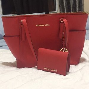 Michael Kors purse and wallet